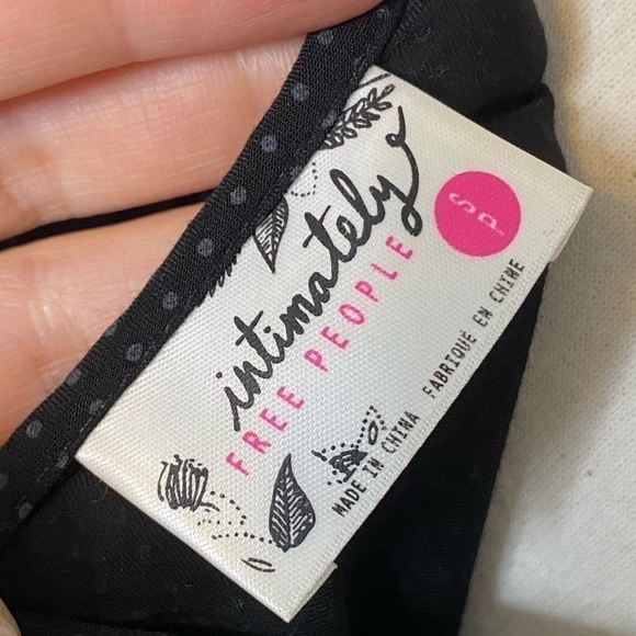 Intimately Free People Black Voile Trapeze Dress, size Small - Picture 11 of 15